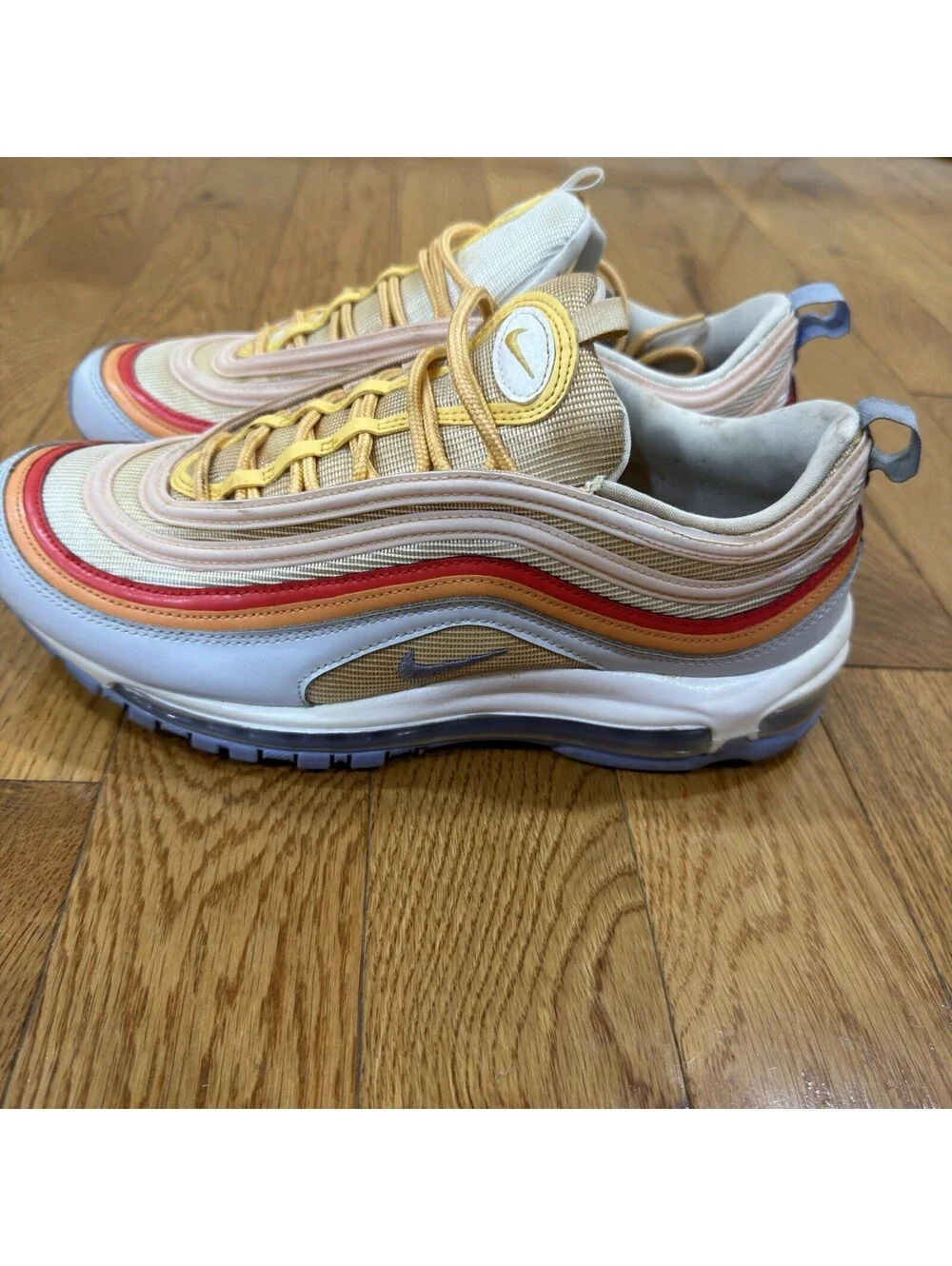 Size US Men’s 11.5 Nike Air Max 97 Football Grey Light Thistle ( Look Every Pic)